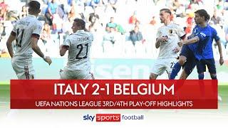 Barella's stunning volley helps Italy seal third ???? | Italy 2-1 Belgium | Nations League Highlight