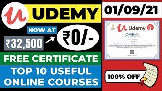 Udemy Free Online Courses Today | 1 & 2 September 2021 | Free Udemy Coupon 2021