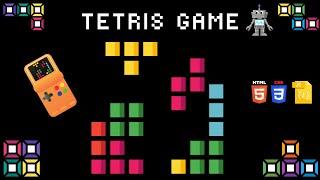 Code Tetris Game: for absolute beginners | Web Development Mini Project | with source code