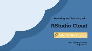 Teaching and learning with RStudio Cloud | RStudio