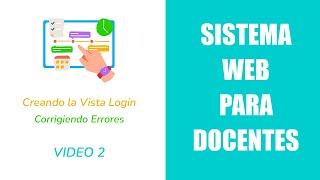 SISTEMA WEB PARA DOCENTES (Video 2) : Codeigniter 4 + Bootstrap 4.6 + JQuery + Mysql + Plantilla Web