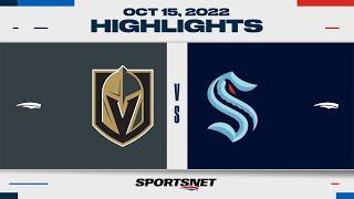 NHL Highlights | Golden Knights vs. Kraken - October 15, 2022