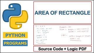 Python Program to find Area of Rectangle