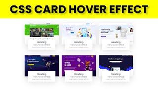 Amazing Card Hover Effect Using HTML and CSS