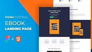 Figma Tutorial - How to design a landing page for your eBook