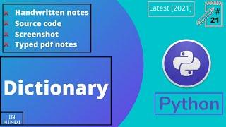 Dictionary in python | in Hindi | python full course for beginners[2021] |# 21