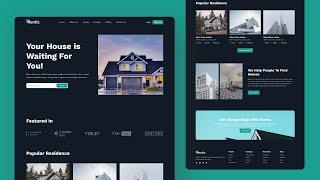 Build and Deploy A Responsive Real Estate Website Using HTML CSS & JavaScript