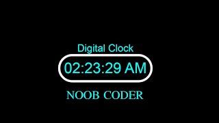 How To Make Digital Clock | Digital clock using html css and javascript | Programming for Beginners