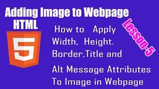 How to add image to webpage using html5 in hindi/urdu 2023