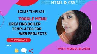 How to Creating boilerplate templates for web projects । Toggle Menu | Easy Use | ??????????????????