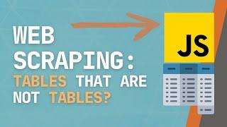 Scraping Data from TABLES like these is easy with Python