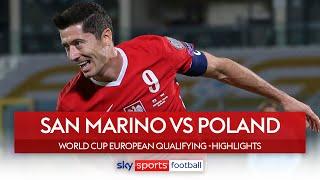 Goals galore as Poland hit SEVEN! | San Marino 1-7 Poland | World Cup Qualifying Highlights