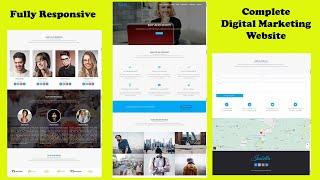 Digital Marketing Website Using HTML, CSS & JavaScript || Fully Responsive