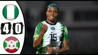 Nigeria vs Burundi (4-0) | Women's AFCON 2022 - All Goals and Highlights