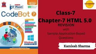 Class 7 Chapter 7 HTML 5 0 Revision