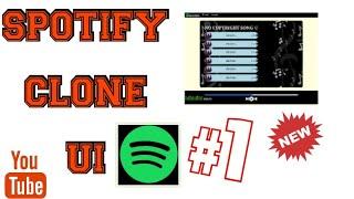 CSS WEBSITE /SPOTIFY CLONE by css & html /css web design / website CLONES/website html/website css