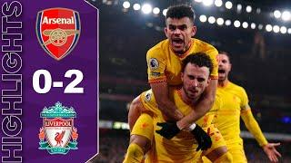 Arsenal vs LIverpool 0-2 - Premier League Highlights 2021-2022 - Jota, Firmino