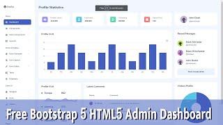 Demo | Free Bootstrap 5 HTML5 Admin Dashboard HTM CSS JS