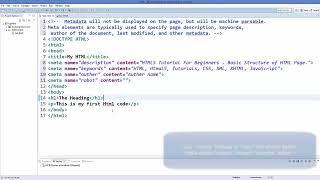 HTML5 Tutorial For Beginners 4  HTML meta tags