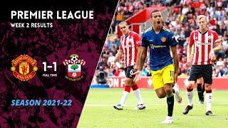 English Premier League Highlights ► WEEK 2 RESULTS | Manchester United vs Southampton 1-1