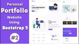 Responsive Portfolio Website Using Bootstrap 5 | Complete Responsive Personal Portfolio Website | #2