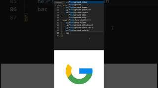 How to make Google Logo using HTML and CSS #shorts #webdesign