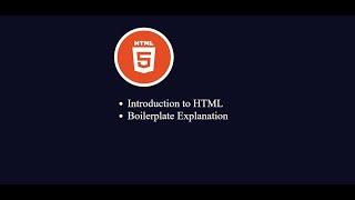 HTML || Introduction to HTML || Boiler Plate Explanation (Templete)