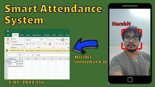Facial Recognition attendance system using python