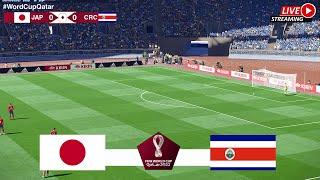 Japan vs Costa Rica Simulating LIVE - Qatar World Cup - Full Match Highlights