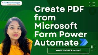 Power Automate Create PDF from Microsoft Form