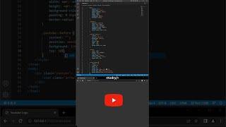 How To Make Youtube Logo ? | Html5 CSS3 JavaScript #shorts #html5 #css3 #javascript