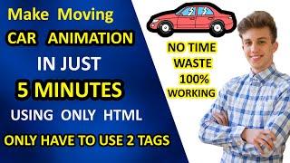 HTML CSS Car Animation - CSS Animation - HTML5 Game Development Tutorial for Beginners 2022