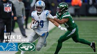 Detroit Lions vs. New York Jets | 2022 Week 15 Game Highlights