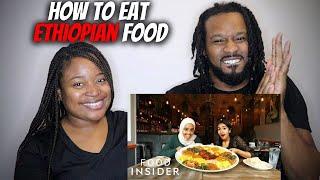 ???????? AMERICAN COUPLE LEARN HOW TO MAKE & EAT EHTIOPIAN INJERA! | ETHIOPIAN FOOD REACTIONS