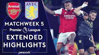 Arsenal v. Aston Villa | PREMIER LEAGUE HIGHLIGHTS | 8/31/2022 | NBC Sports