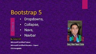 Bootstrap 5 Dropdowns, Collapse, Navs, Navbar