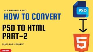 How to Convert PSD to HTML Tutorial in Bangla HTML CSS Responsive Website  HTML and CSS Project P-2