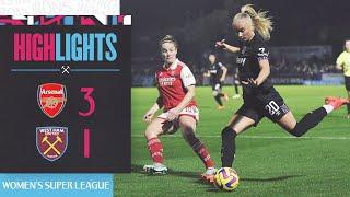 Arsenal 3-1 West Ham | Women's Super League Highlights