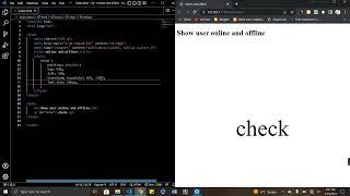 Online/Offline indicator. show user online/offline using simple javascript #html #css #javascript