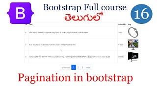 Pagination in bootstrap| Bootstrap pagination |bootstrap table with pagination | bootstrap tutorials