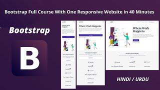 Bootstrap Tutorial For Beginners & Bootstrap 5 Responsive Website Design | Full Course In Hindi