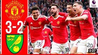 Manchester United vs Norwich City 3-2 EPL Highlights