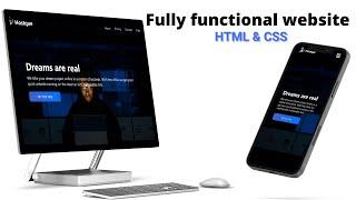 Make Responsive Website Using HTML & CSS | Fully functional Multi Page Website Design Step by Step