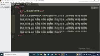 Paragraph and Formatting. Html CSS Bootstrap website development tutorial.Lecture-8