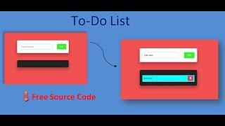 How to create To-do list using html css and Javascript | create To-do list using html css