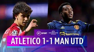 Atletico Madrid v Man Utd (1-1) | Elanga Rescues Late Red Devils Draw | Champions League Highlights