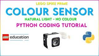 Lego Spike Prime - Natural Light Sensing Using Python Code Tutorial