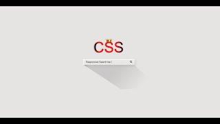 How to make Search bar in HTML /CSS ?