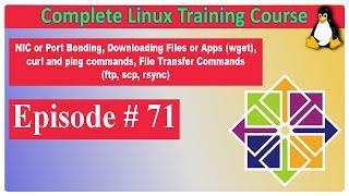 Episode No: 71 || Port Bonding, Downloading Files, Curl & Ping commands and File Transfer Commands