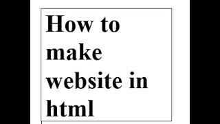 How to make simple website using html and css 2022 tutorial